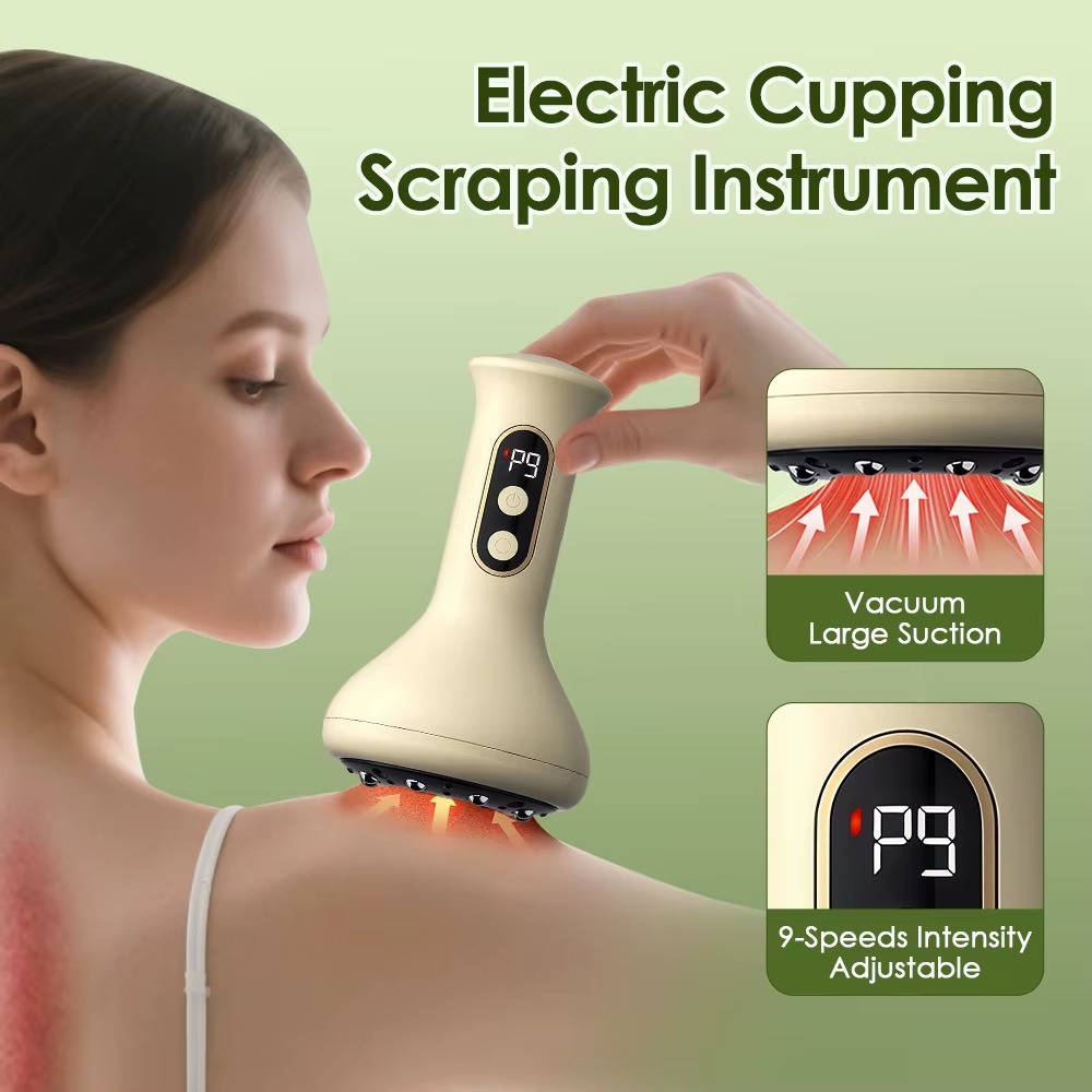 Portable 3 in 1 Massage Vacuum with Heat and LCD