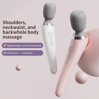 Compact Wireless Massage Wand, 5 Speed Rechargeable Back Massager