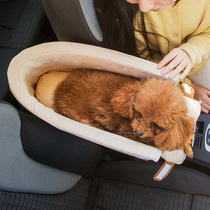 Travel Companion | Portable Dog Bed for Small Dogs with Anti-Slip Base | Cozy and Secure Travel Solution