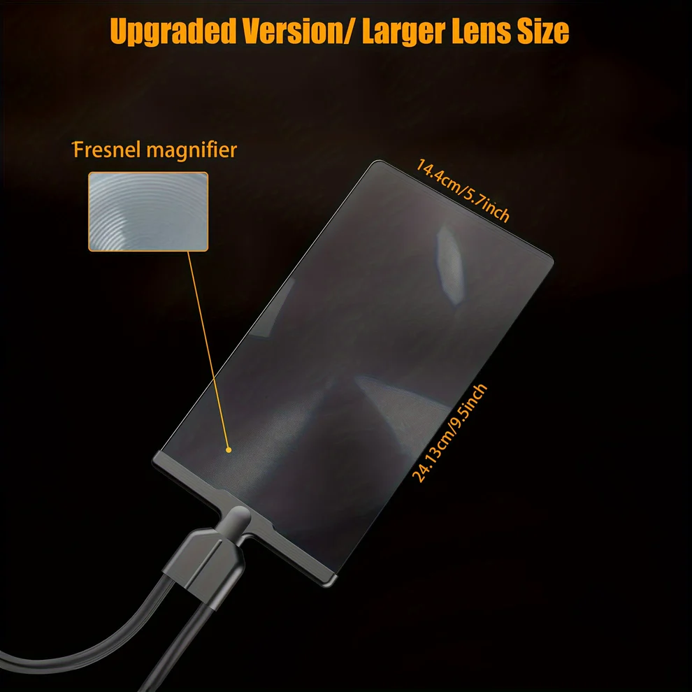 Adjustable Gooseneck Magnifier with Hands-Free Stand for Hobbies, Crafts, and Close-Up Work | Desktop Magnifying Tool for Seniors, Readers,