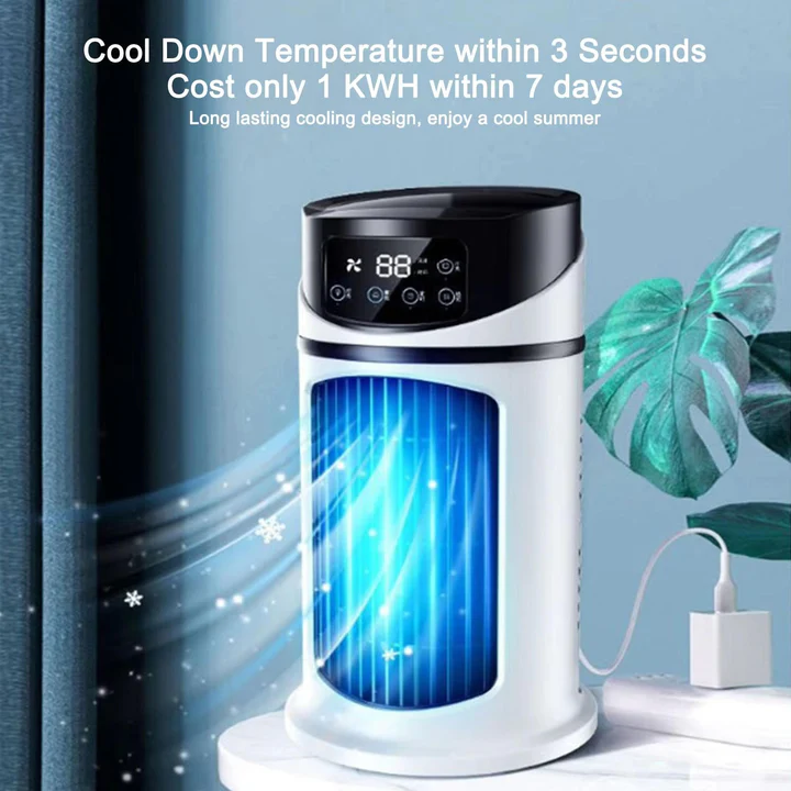 Portable Air Conditioner for Small Rooms, Mini Air Conditioner with Remote Control and Dehumidifier, Quiet AC Unit