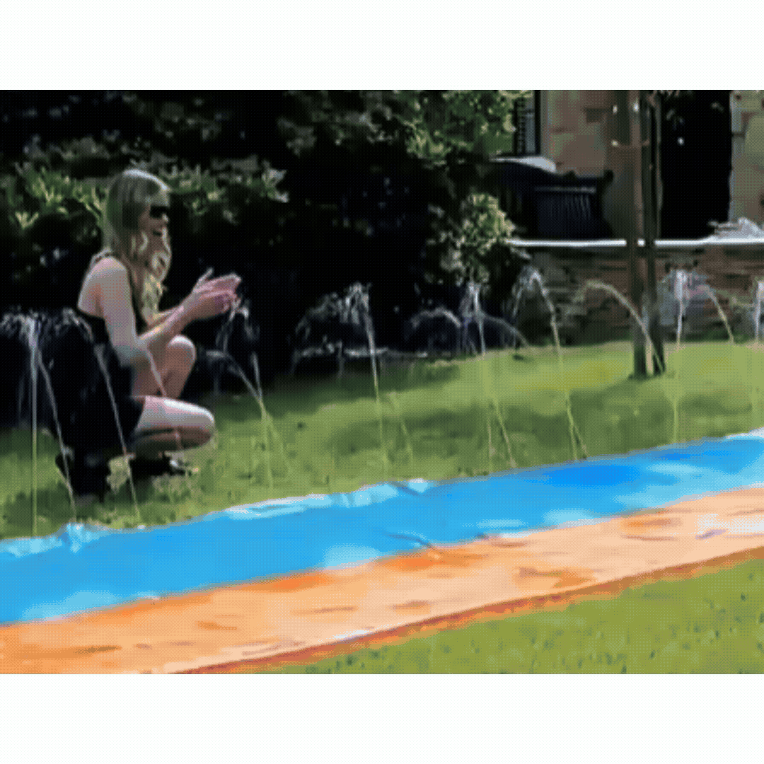 Outdoor Racing Water Slide | Large Inflatable Slide with Easy Setup for Backyard Fun