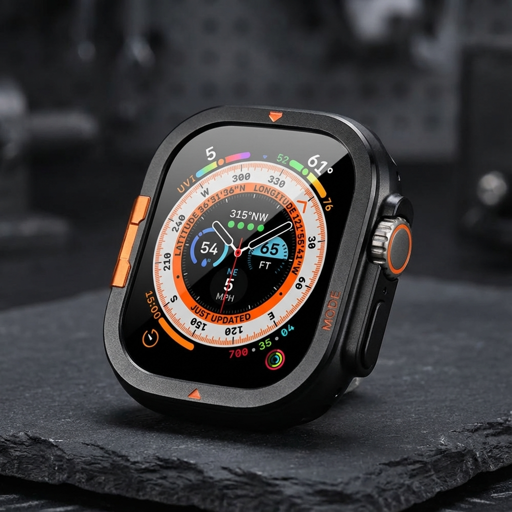 Rugged Metal Bumper Case for Apple Watch Ultra & Series 11/10 – Precision-Fit Display Guard