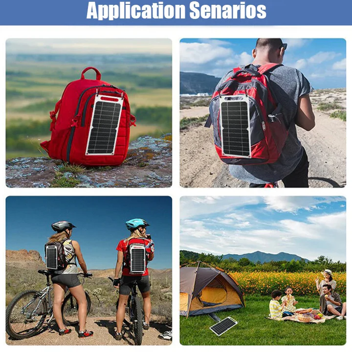 EcoCharge | Portable Solar Phone Charger with USB Output | Waterproof Design for Outdoor Adventures