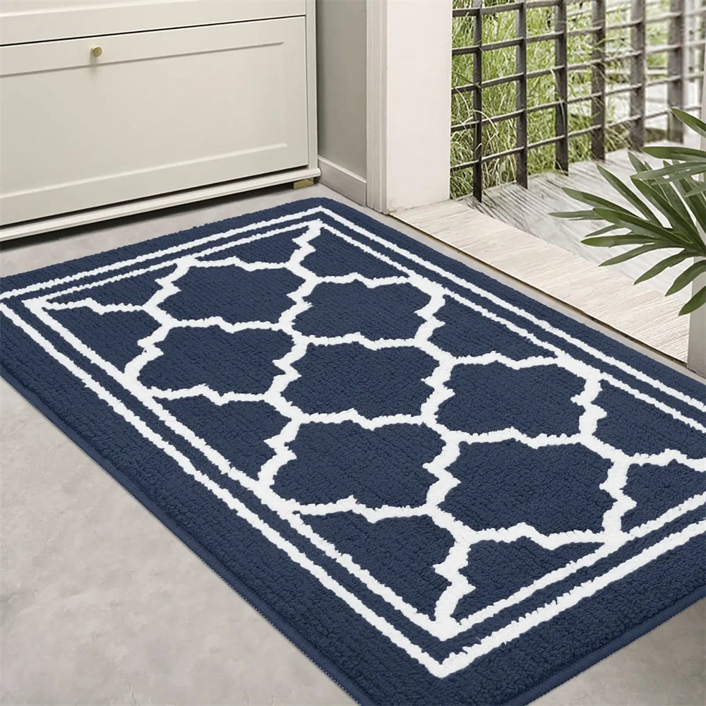 Floor Mat for Front Door, Non Slip Door Mat for Indoor and Outdoor Entryway, Dirt Absorbing Welcome Mat for Home