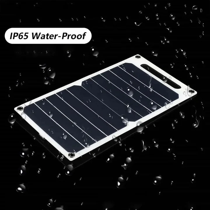 EcoCharge | Portable Solar Phone Charger with USB Output | Waterproof Design for Outdoor Adventures
