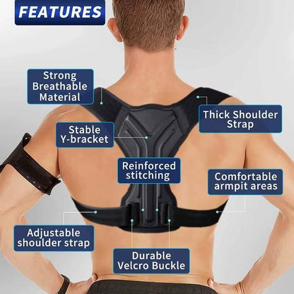Improved Ergonomic Back Support Brace