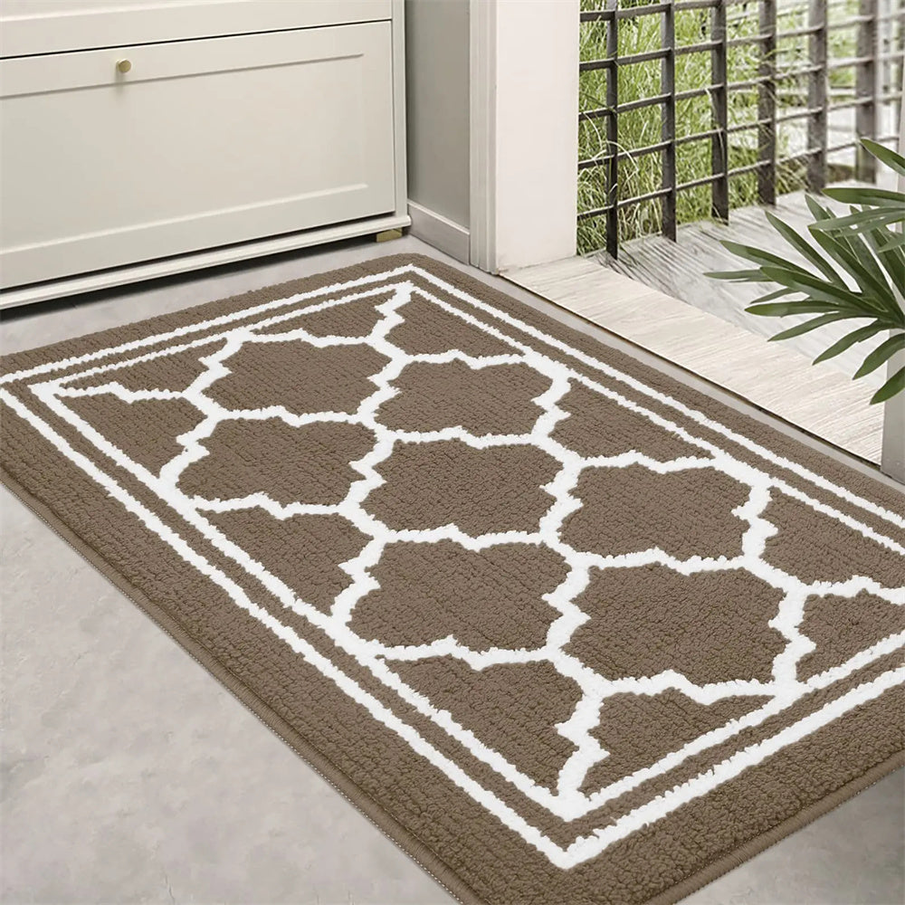 Elegant Entrance Mat | Robust Dirt Absorbing Doormat with Non-Slip Base for Indoor and Outdoor Use