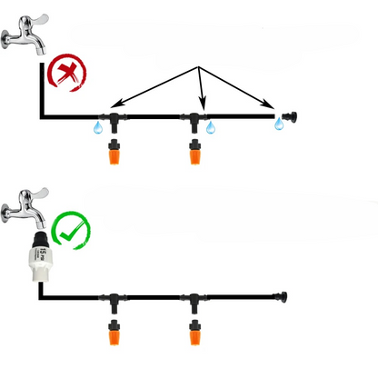 Daxon Drip Irrigation System - Automatic Timer, Adjustable Flow