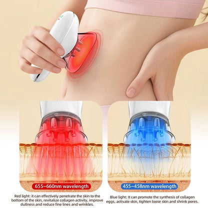Portable Facial Skin Care Massager with LED and Vacuum