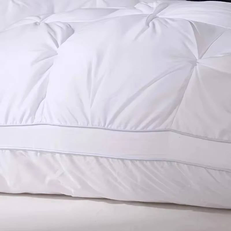 Plush Quilted Bed Pillows Hypoallergenic Fill for Side Sleepers