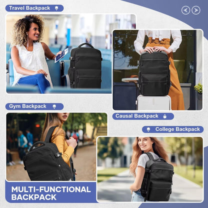 Versatile Travel Backpack | 15.6in Laptop Compartment with Vacuum Compression | Organized Design for Hassle-Free Travel