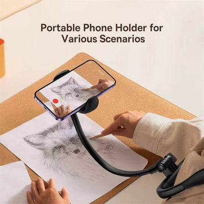 Innovative Phone Holder | Adjustable Cell Phone Stand with 360-Degree Rotation | Comfortable Neck and Desk Use