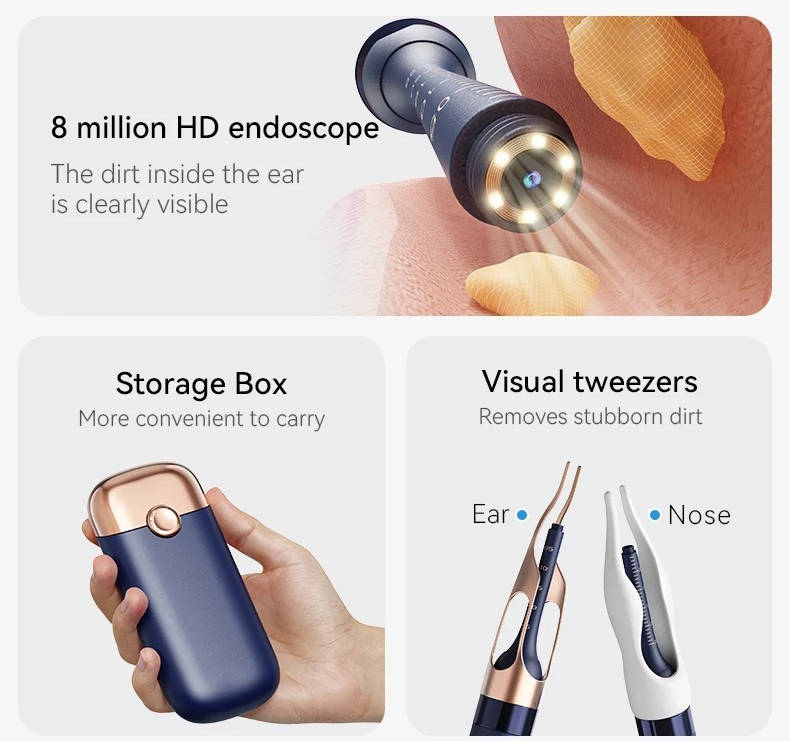 Wireless Ear Scope with HD Video and Travel Case