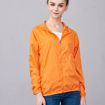 Packable Rain Shell Jacket with UPF 40+ Sun Protection & Quick-Dry Fabric for Hiking, Running, Cycling & Everyday Outdoor Use