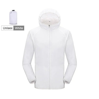 Packable Rain Shell Jacket with UPF 40+ Sun Protection & Quick-Dry Fabric for Hiking, Running, Cycling & Everyday Outdoor Use