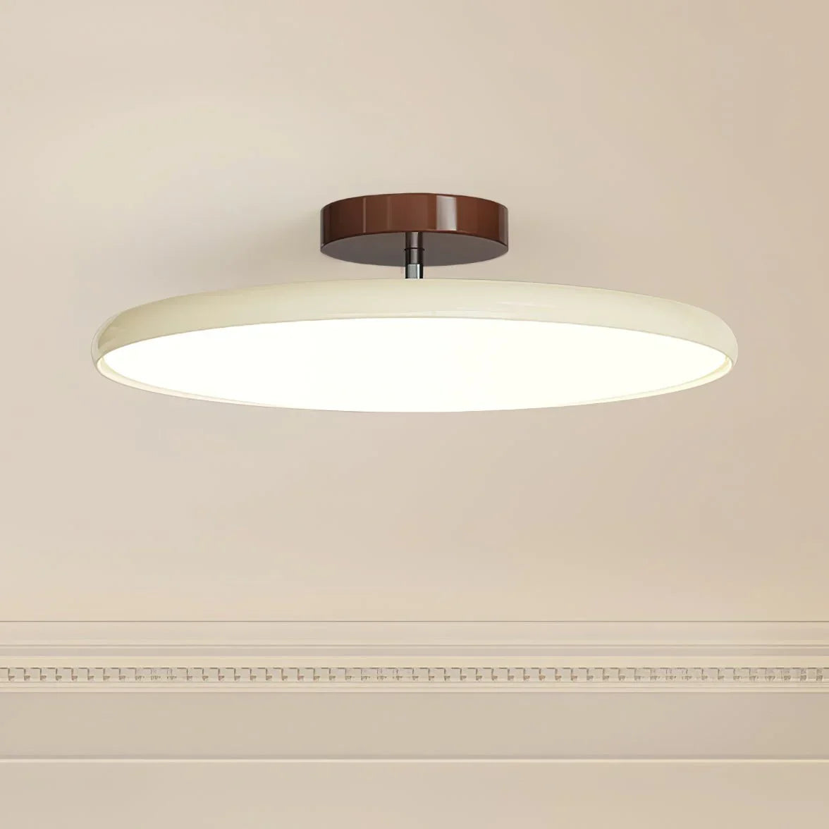Adjustable Flush Mount Ceiling Light – Rotating LED Spotlight with Modern Minimalist Design for Kitchen, Office & Hallway – Metal &