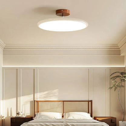 Adjustable Flush Mount Ceiling Light – Rotating LED Spotlight with Modern Minimalist Design for Kitchen, Office & Hallway – Metal &