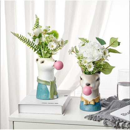 Wild Bubblegum Creature Vase