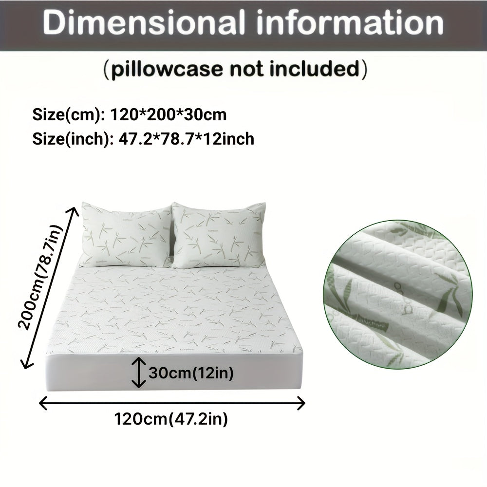 Bamboo Fiber Bed Topper with Deep Pocket Fit Ventilated Jersey Knit Layer for Temperature Control Twin Full Queen King All Season Sleep Surf