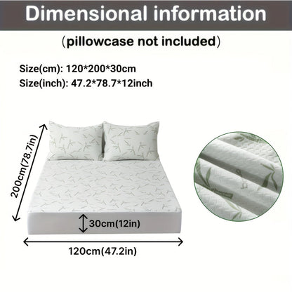 Cooling Bamboo Mattress Topper with 3D Airflow Layer for Better Sleep & Pressure Relief