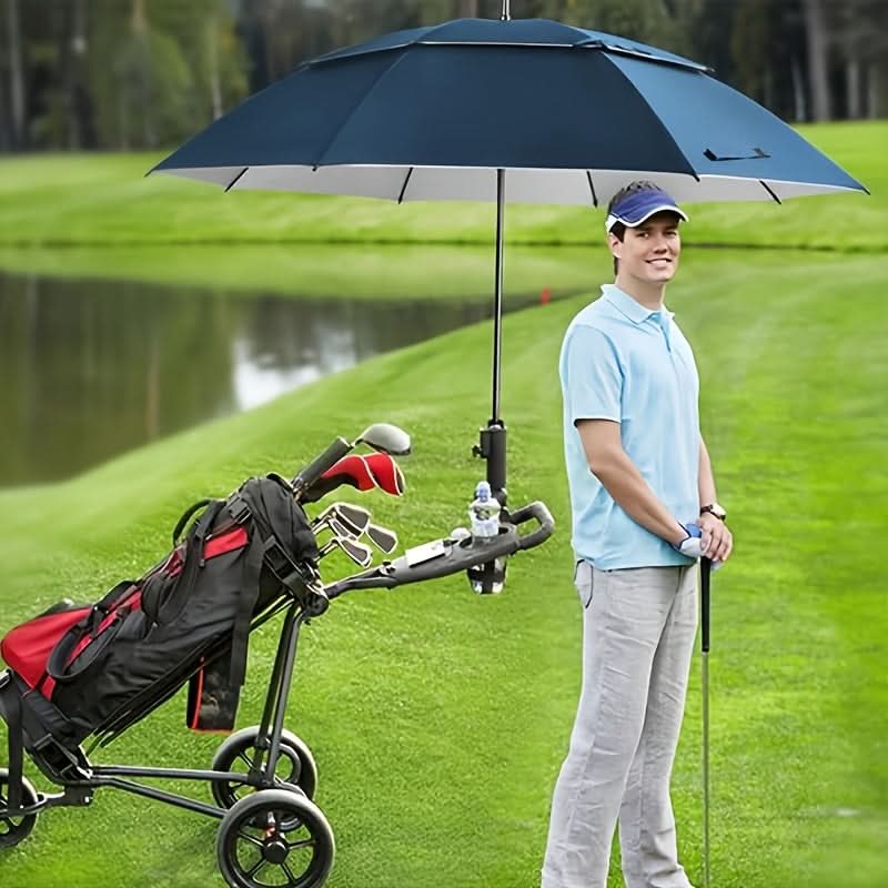 Oversized Automatic Umbrella Double Canopy Wind Resistant 2-3 Person Golf Rain Sun Protection Events Travel Outdoor Activities