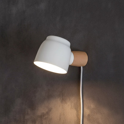 Plug-In Wall Sconce Light Fixture with Cord for Bedroom, Living Room, Hallway | Modern Ambient Lighting for Home | Simple No-Hardwire Setup