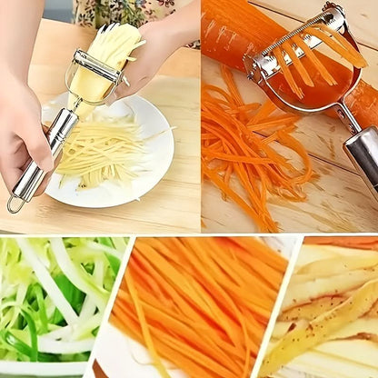 SLICEFLEX – Stainless Steel Vegetable Peeler & Julienne Slicer