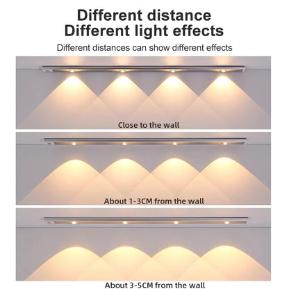 Cabinet Light Motion-Activated USB Rechargeable Aluminum