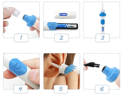 Vacuum Ear Wax Removal Tool – Gentle Suction Ear Cleaner with Soft Silicone Tips for Safe Home Care