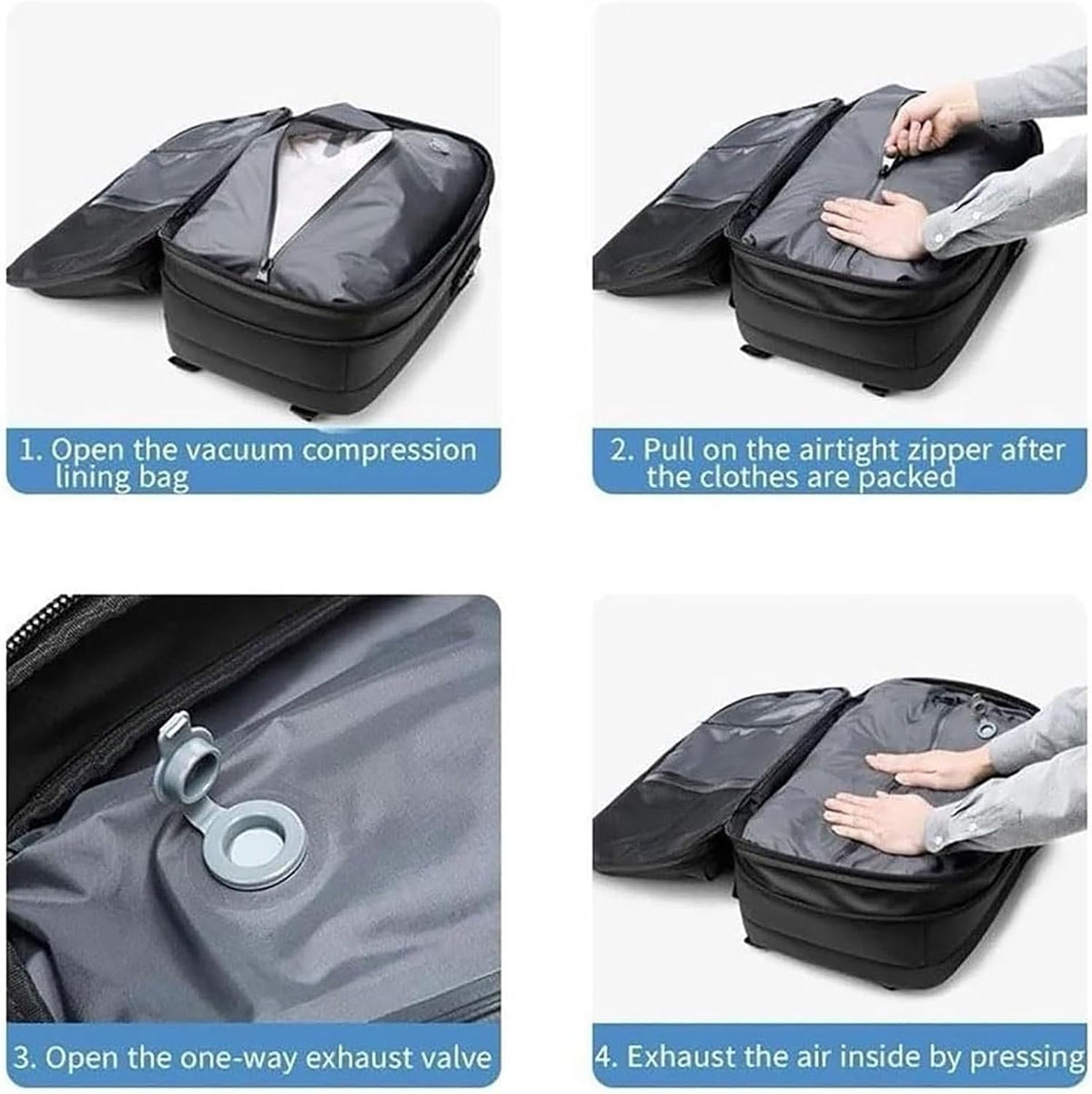 Versatile Travel Backpack | Expandable Compression Design with Anti-Theft Lock | Water-Repellent for Secure Storage