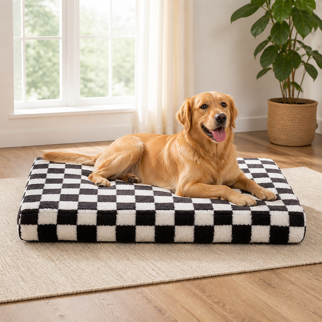 Ortekor Orthopedic Memory Foam & Non-Slip Dog Bed (Removable Cover)
