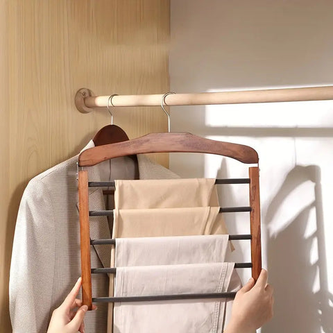 Liora Wooden Coat Hanger - Solid Wood, Elegant Design
