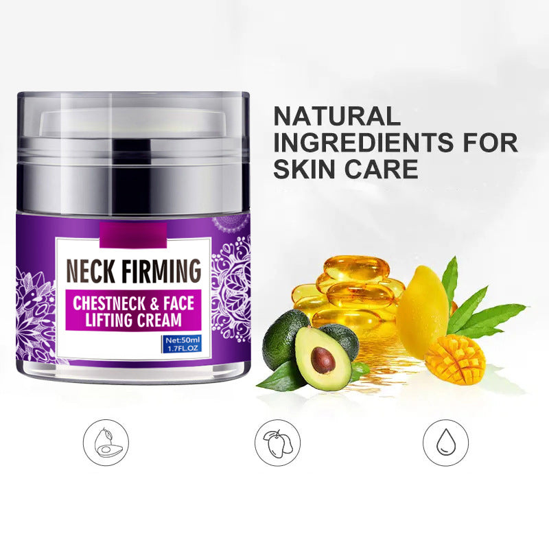 Firming Neck Cream with Hyaluronic Acid & Vitamin E for Smoother, Tighter Skin on Neck & Décolleté | Anti-Aging Moisturizer for Women