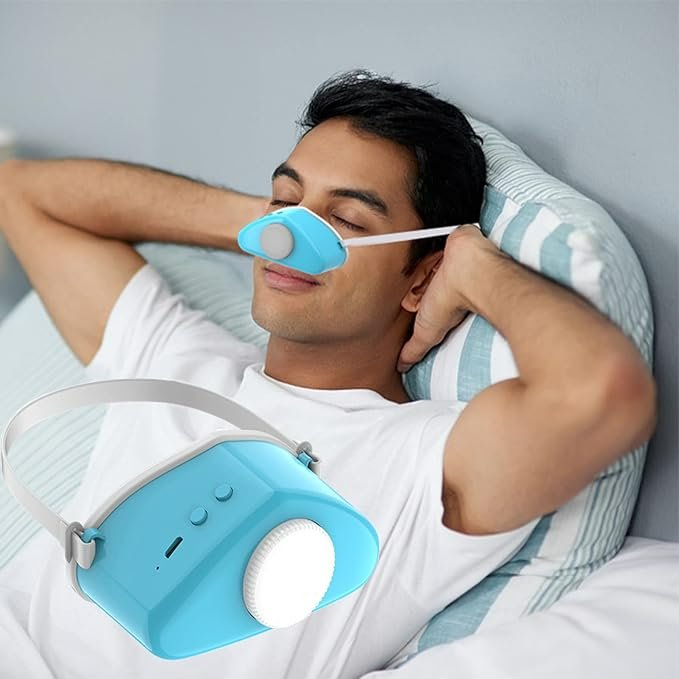 Wireless Sleep Apnea Relief Device – Rechargeable Nasal Airflow System for Snore Reduction & Better Breathing at Night for Adults