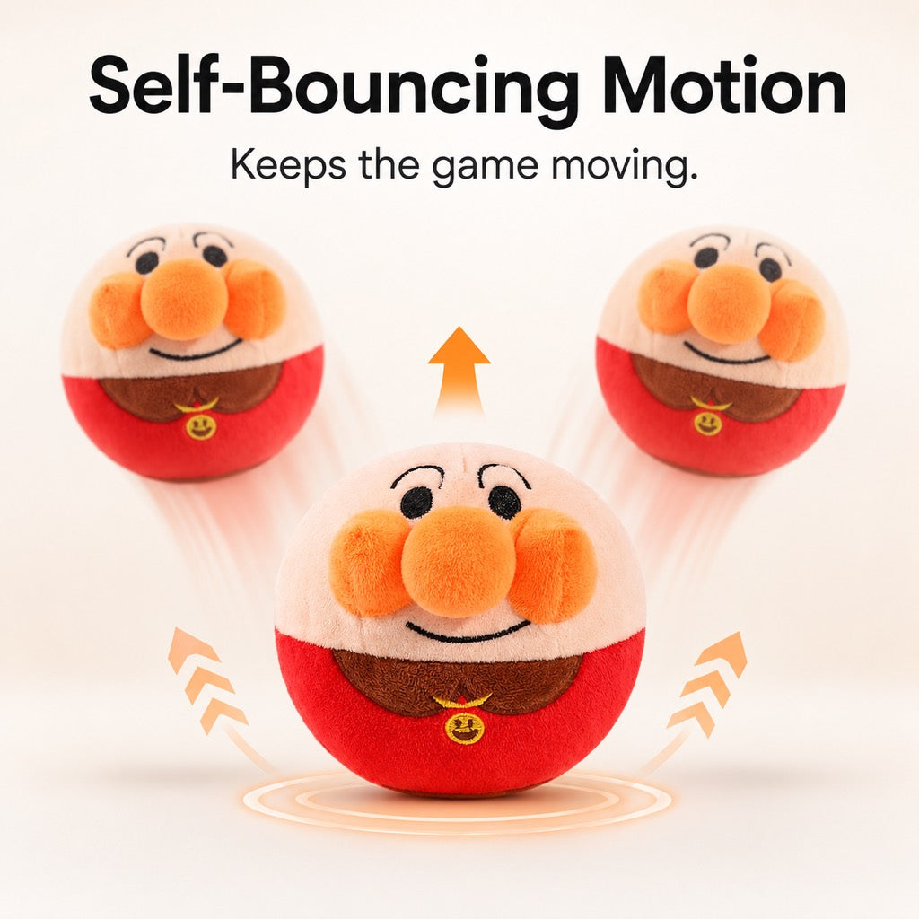 Ortekor Interactive Electric Bouncing Plush Dog Toy for Indoor Chase Play & Bored Dogs