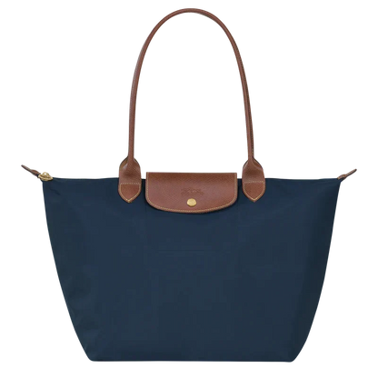 Foldable Nylon Tote Bag for Women – Lightweight Travel Shoulder Bag with Handles – Compact Daily Carryall for Shopping & Commute