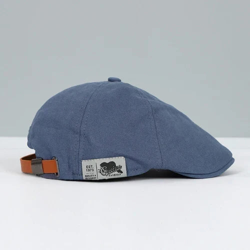 Adjustable Men's Flat Cap - Classic Newsboy Hat in Multiple Colors for Everyday & Formal Wear