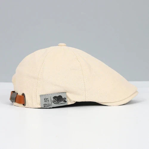 Adjustable Men's Flat Cap - Classic Newsboy Hat in Multiple Colors for Everyday & Formal Wear