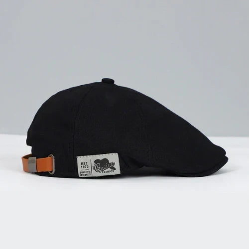 Adjustable Men's Flat Cap - Classic Newsboy Hat in Multiple Colors for Everyday & Formal Wear