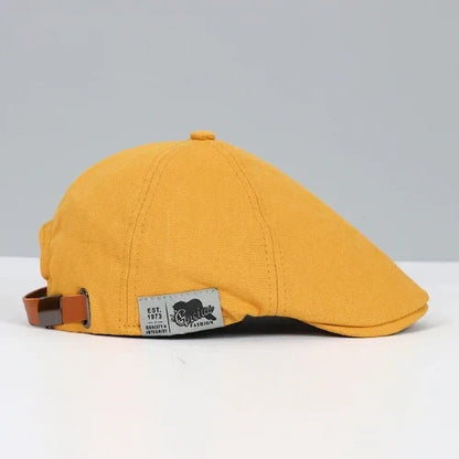 Adjustable Men's Flat Cap - Classic Newsboy Hat in Multiple Colors for Everyday & Formal Wear