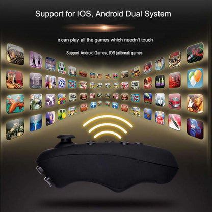 Mobile VR Headset for iPhone & Android 360° Immersive Video Gaming Movies Virtual Reality Viewer with Adjustable Straps & Padded Comfort