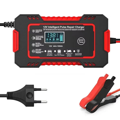 12V 6A Smart Battery Maintainer with Pulse Repair & Auto Shutoff for Cars, Motorcycles & SUVs