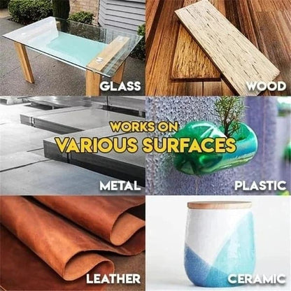 Industrial-Strength Adhesive Bonding Gel for Plastic Wood Metal Ceramic – Multi-Surface Quick-Dry Repair Glue for Home Workshop Crafts DIY