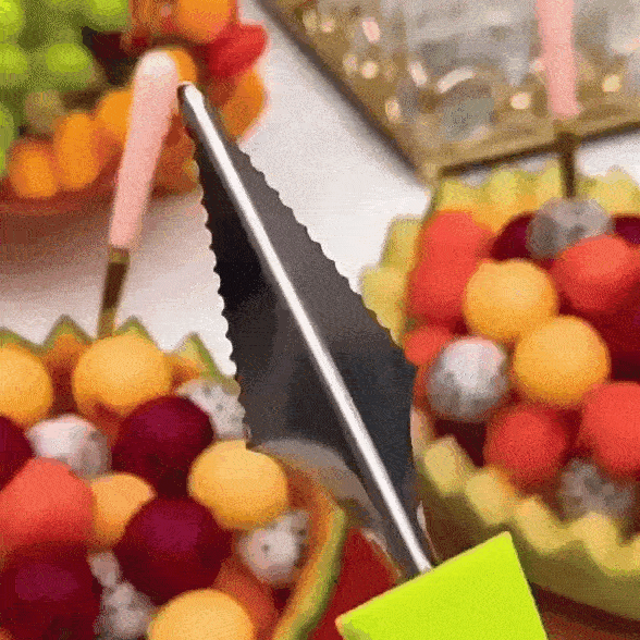 Orbis 3-in-1 Fruit Slicer - Plastic and Stainless Steel Compact Tool
