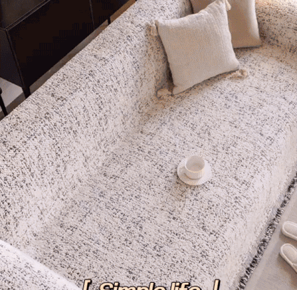Noble Reversible Sofa Cover - Cotton Microfiber Blend, Pet-Friendly