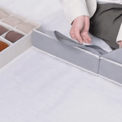 Folio Organizer Box - Breathable Fabric, 24 Compartments