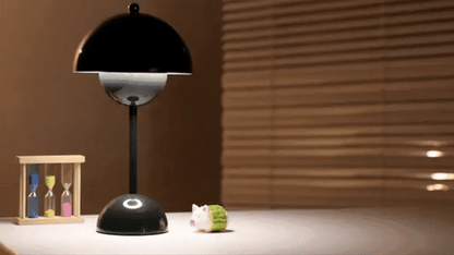 Cordless Table Lamps, Rechargeable Scandinavian Table Lamp with Adjustable Brightness, Metal Cordless Lamp for Outdoors