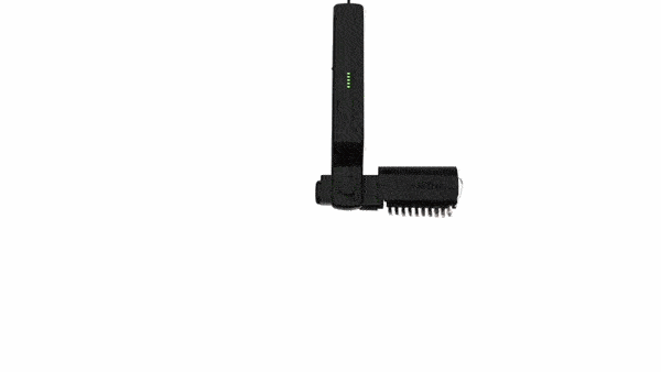 Glimmer Electric Grill Brush - Ergonomic Handle, 3 Adjustable Settings