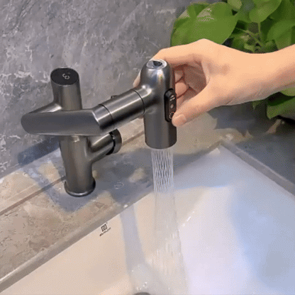 Smart Kitchen Faucet with LED Temperature Display – 360° Swivel Single Handle Sink Mixer Tap for Kitchen & Bathroom